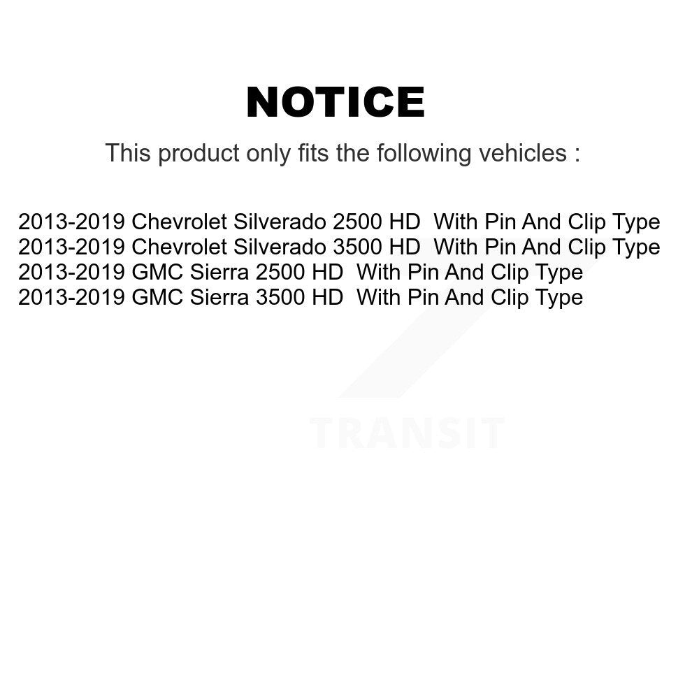 Kit de matériel de frein de stationnement arrière, pour GMC Chevrolet Sierra 2500 HD Silverado 3500