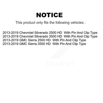 Kit de matériel de frein de stationnement arrière, pour GMC Chevrolet Sierra 2500 HD Silverado 3500