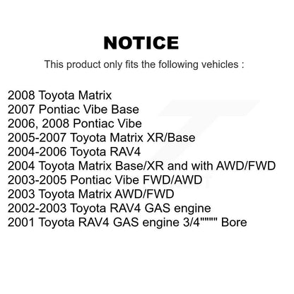 Cylindre de roue de frein à tambour arrière, pour Toyota Matrix Pontiac Vibe RAV4 14-WC370112