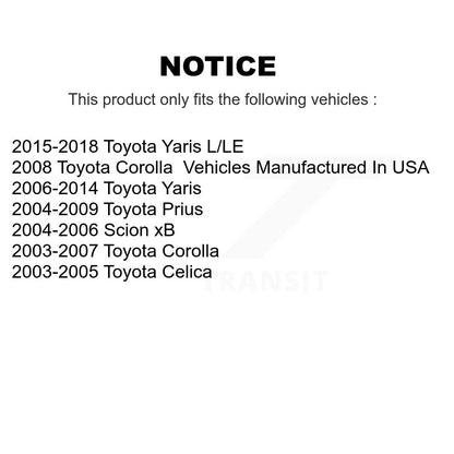 Cylindre de roue de frein à tambour arrière droit, pour Toyota Yaris Corolla Prius Celica Scio
