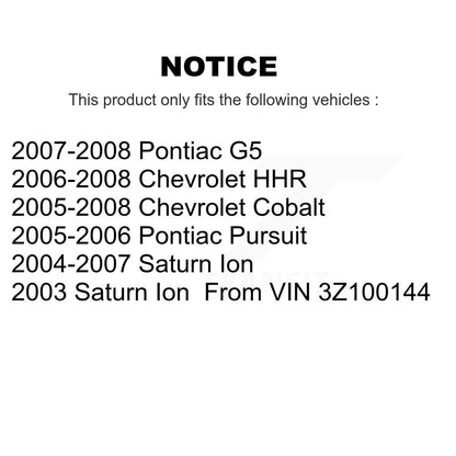 Cylindre de roue de frein à tambour arrière, pour Chevrolet Cobalt Pontiac G5 Saturn Ion HHR