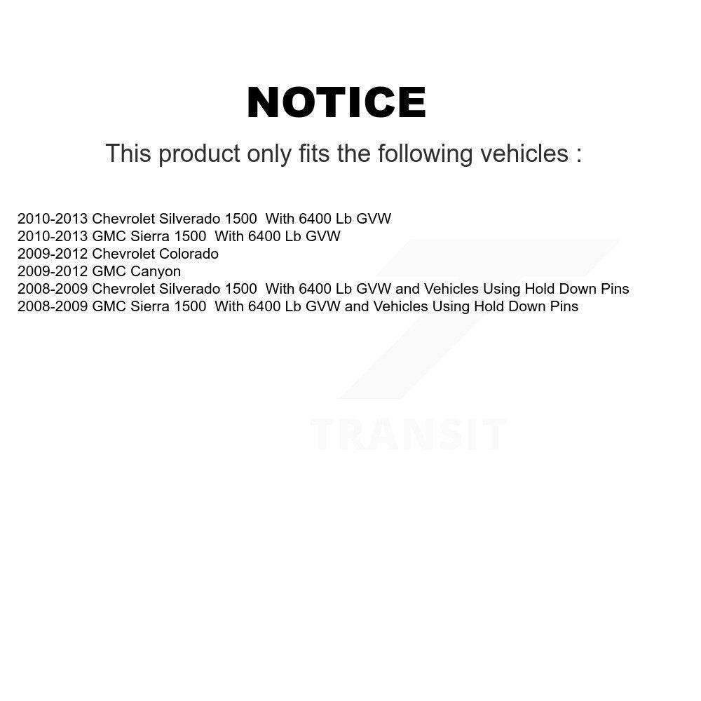 Cylindre de roue de frein à tambour arrière, pour GMC Chevrolet Sierra 1500 Silverado Colorado