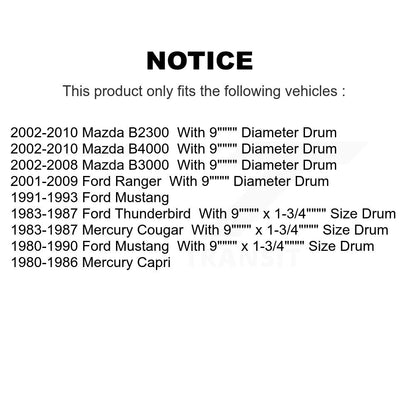 Cylindre de roue de frein à tambour arrière, pour Ford Ranger Mustang Mazda B2300 B3000 Mercur