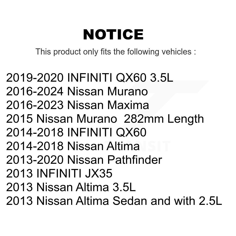 Filtre à air cabine pour Nissan Murano Pathfinder Altima INFINITI QX60 Maxima JX35