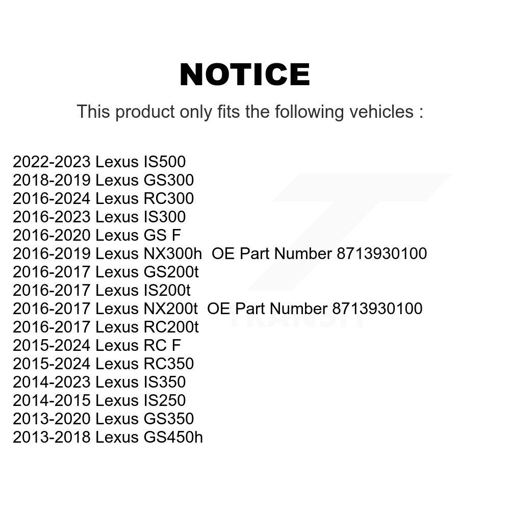 Filtre à air de cabine pour Lexus IS300 NX200t IS350 IS250 GS350 RC350 NX300h RC300 RC