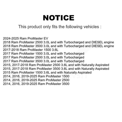 Filtre à air cabine pour Ram ProMaster 2500 3500 1500 EV 54-WP10263