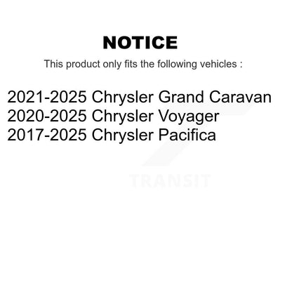 Filtre à air de cabine pour Chrysler Pacifica Grand Caravan Voyager 54-WP10316