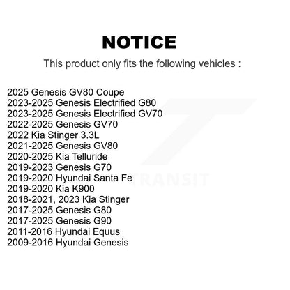 Filtre à air de cabine pour Hyundai Santa Fe Genesis Kia Telluride GV70 G70 Stinger G80
