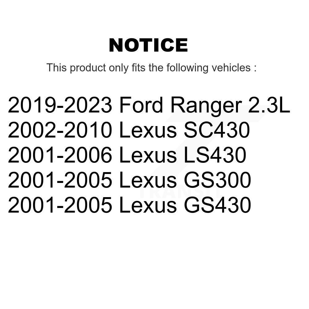 Filtre d'air de cabine pour Ford Ranger Lexus SC430 LS430 GS300 GS430 54-WP10410
