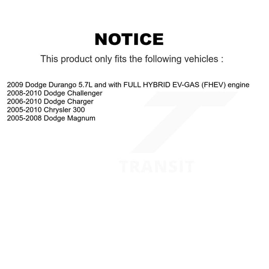 Filtre à air pour Dodge Chrysler 300 chargeur Challenger Magnum Durango 57-42843