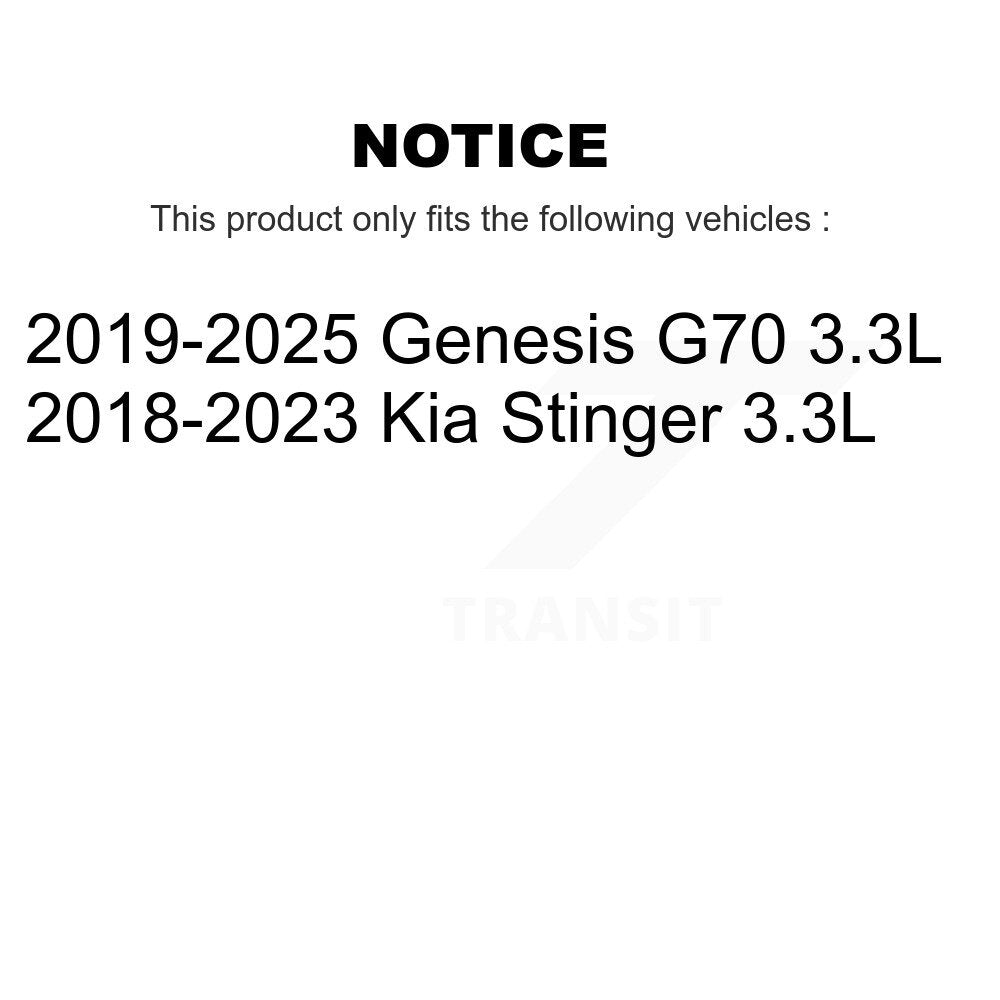 Filtre à air gauche pour Genesis G70 Kia Stinger 3,3 L 57-WA10838