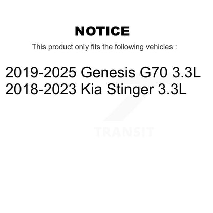 Filtre à air gauche pour Genesis G70 Kia Stinger 3,3 L 57-WA10838