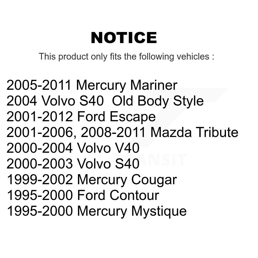 Roulement de roue pour Ford Escape Mazda hommage Volvo Mercury S40 Contour V40 Couga