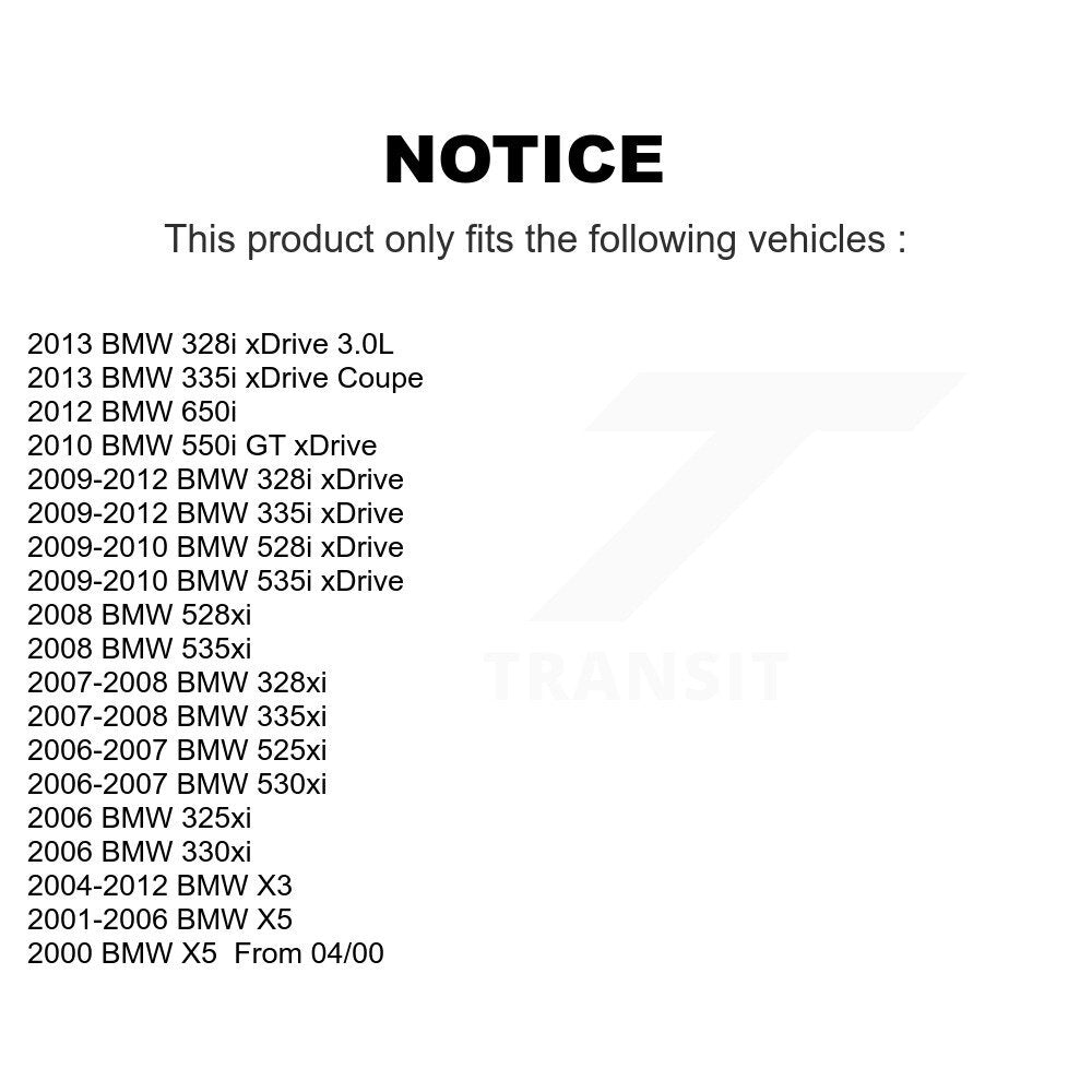 Roulement de roue avant pour BMW 328i xDrive X3 X5 335i 328xi 335xi 325xi 530xi 528i