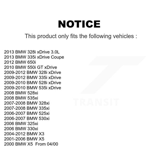 Roulement de roue avant pour BMW 328i xDrive X3 X5 335i 328xi 335xi 325xi 530xi 528i