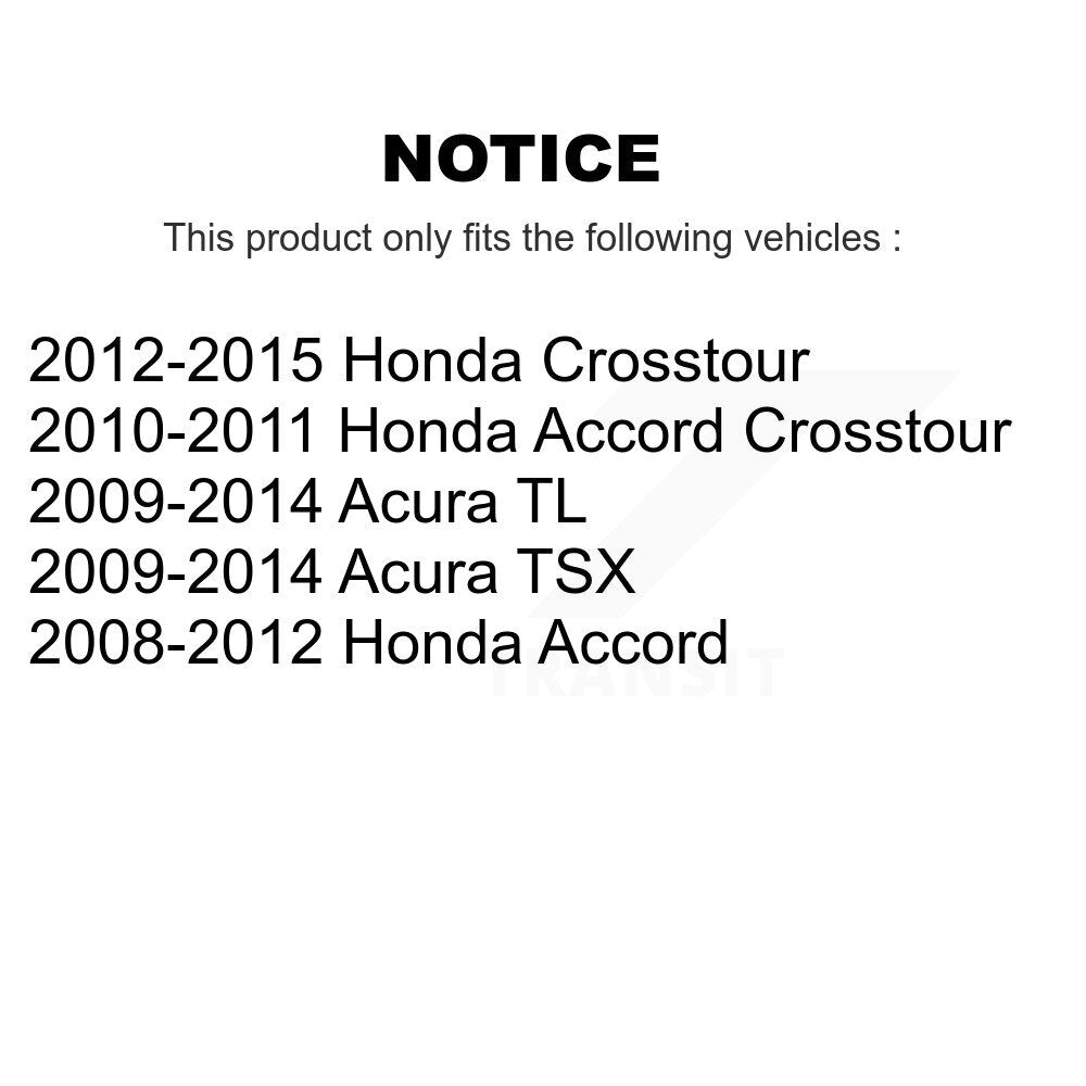 Roulement de roue avant pour Honda Accord Acura TL TSX Crosstour 70-510095