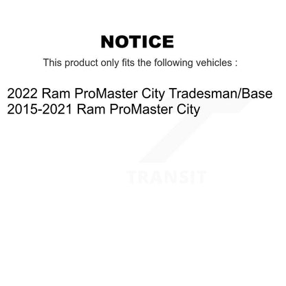 Roulement de roue avant pour Ram ProMaster City 70-510123