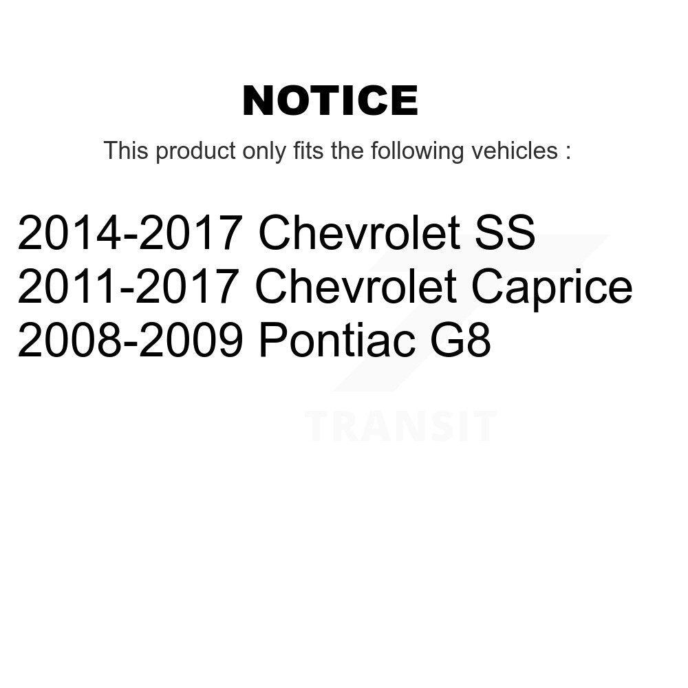 Roulement des roues arrière pour Pontiac G8 Chevrolet SS Caprice 70-511040