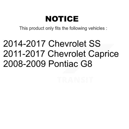 Roulement des roues arrière pour Pontiac G8 Chevrolet SS Caprice 70-511040
