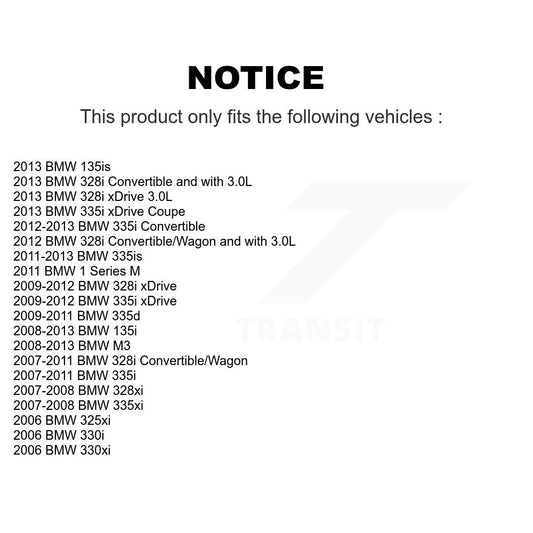 Roulement de roue arrière pour BMW 328i xDrive 335i 328xi M3 135i 335xi 330i 325xi 330x