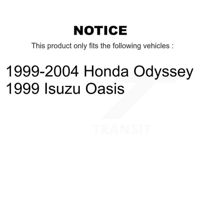 Ensemble de moyeu de roulement de roue arrière pour Honda Odyssey Isuzu Oasis 70-512180