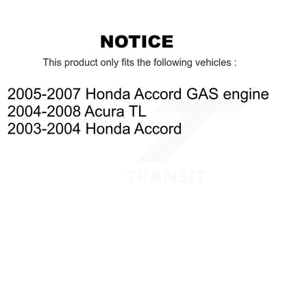 Ensemble de moyeu de roulement de roue arrière pour Honda Accord Acura TL 70-512188