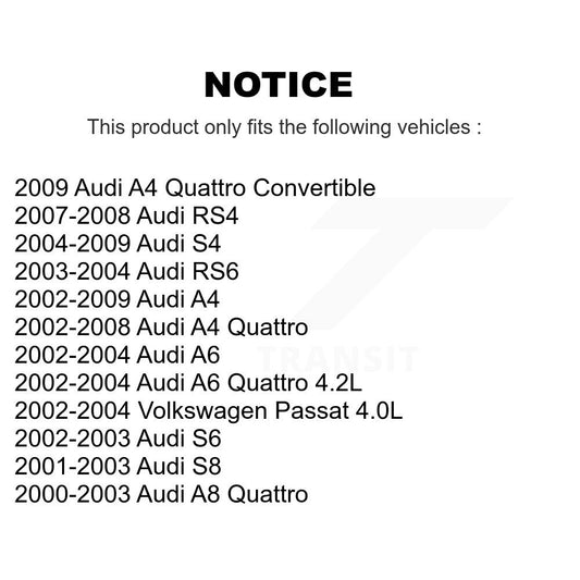 Ensemble de roulement de roue pour Audi A4 Quattro Volkswagen Passat S4 A6 RS4 A8 RS6 S