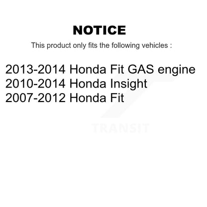 Ensemble de moyeu de roulement de roue arrière pour Honda Fit Insight 70-512323