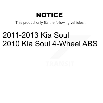 Ensemble de moyeu de roulement de roue arrière pour Kia Soul 70-512434