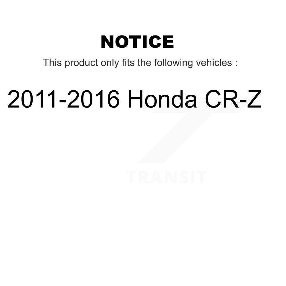 Ensemble de moyeu de roulement de roue arrière pour Honda CR-Z 2011-2016 70-512481