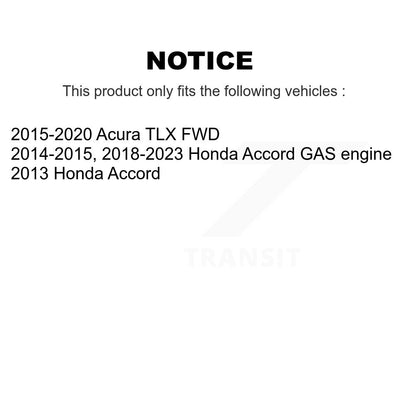 Ensemble de moyeu de roulement de roue arrière pour Honda Accord Acura TLX 70-512544
