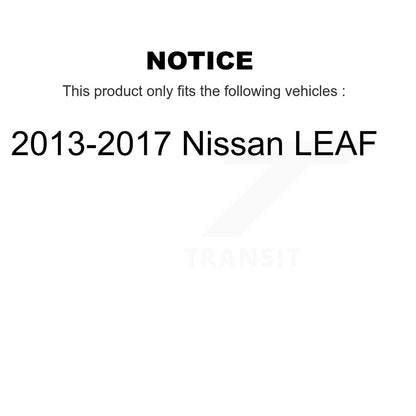 Ensemble de moyeu de roulement de roue arrière pour Nissan LEAF 2013-2017 70-512550