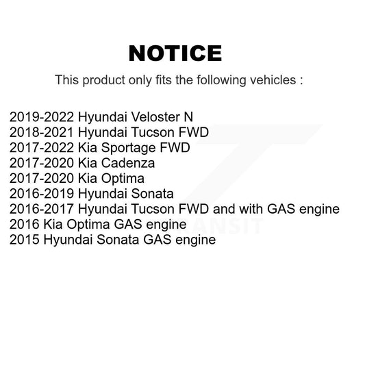 Ensemble de moyeu de roulement de roue arrière, pour Hyundai Tucson Kia Sportage Sonata Optima N