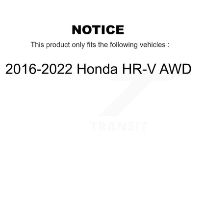 Ensemble de moyeu de roulement de roue arrière pour Honda HR-V AWD 2016 – 2022 70-512567