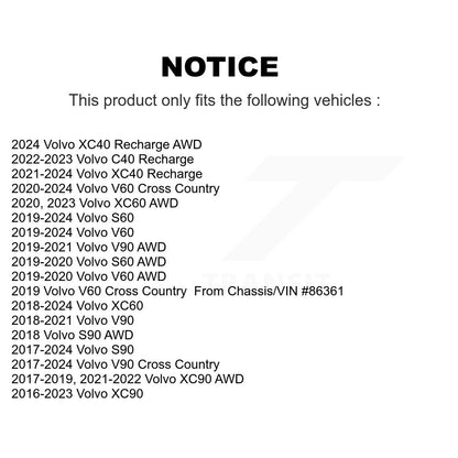 Ensemble de moyeu de roulement de roue, pour Volvo XC60 XC90 XC40 Recharge S60 V60 Cross V90