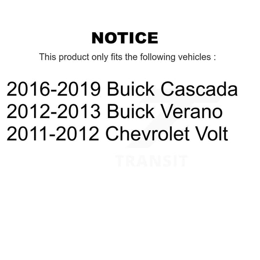 Ensemble de moyeu de roulement de roue arrière, pour Buick Verano Chevrolet Volt Cascada