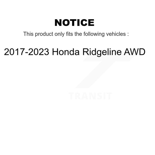Ensemble de moyeu de roulement de roue arrière pour Honda Ridgeline AWD 2017 – 2023 70-512584
