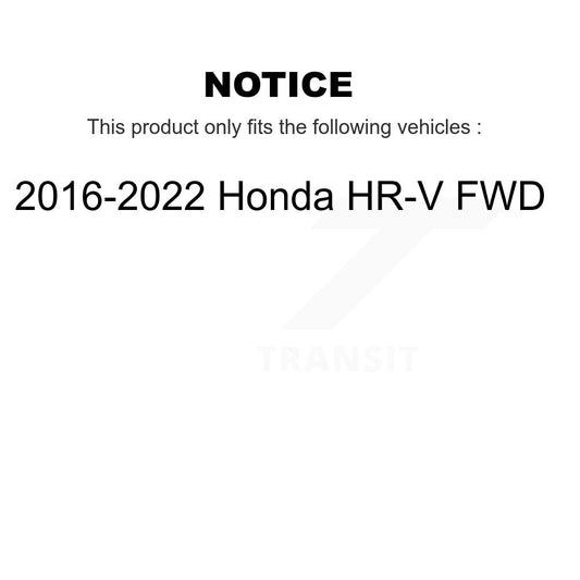 Ensemble de moyeu de roulement de roue arrière pour Honda HR-V FWD 2016 – 2022 70-512630