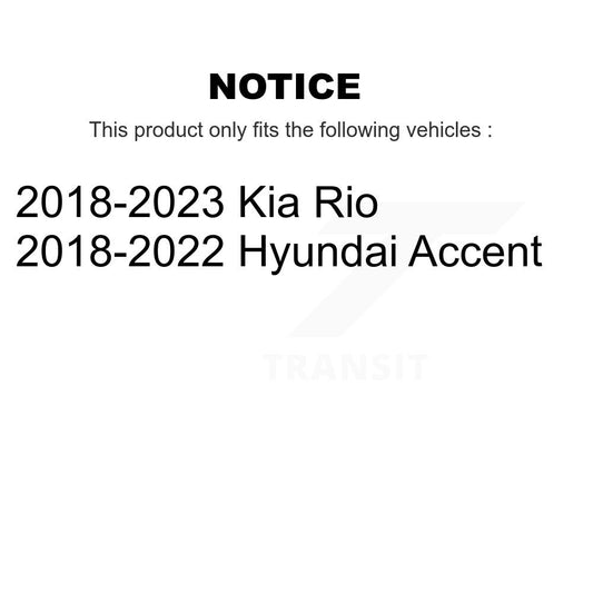 Ensemble de moyeu de roulement de roue arrière pour Kia Rio Hyundai Accent 70-512655