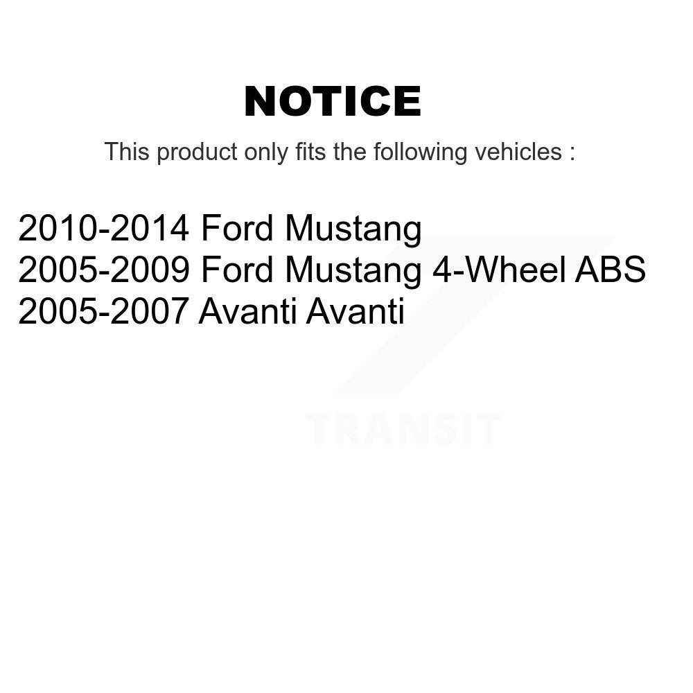 Ensemble de moyeu de roulement de roue avant pour Ford Mustang Avanti 70-513221