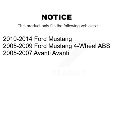 Ensemble de moyeu de roulement de roue avant pour Ford Mustang Avanti 70-513221