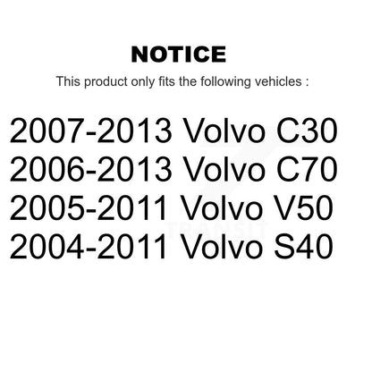 Ensemble de moyeu de roulement de roue avant pour Volvo S40 C30 V50 C70 70-513255