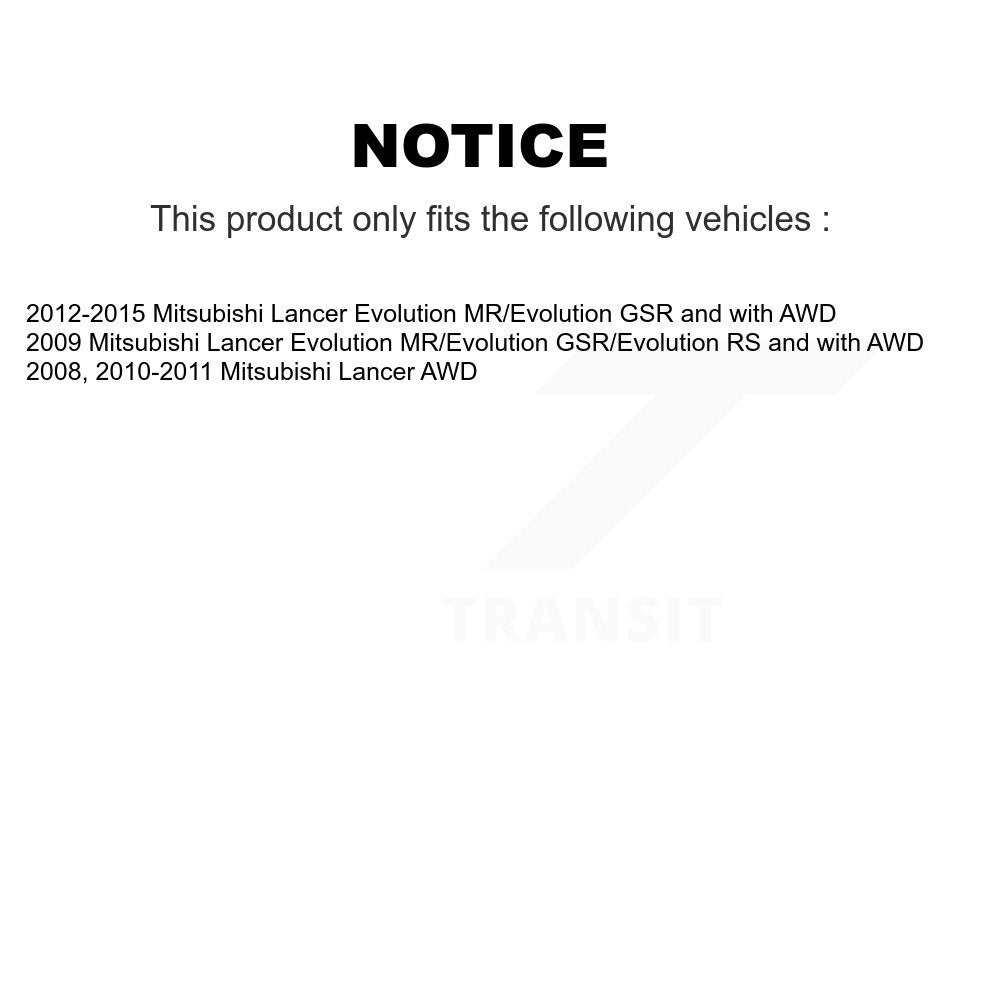 Ensemble de moyeu de roulement de roue avant pour Mitsubishi Lancer 70-513300