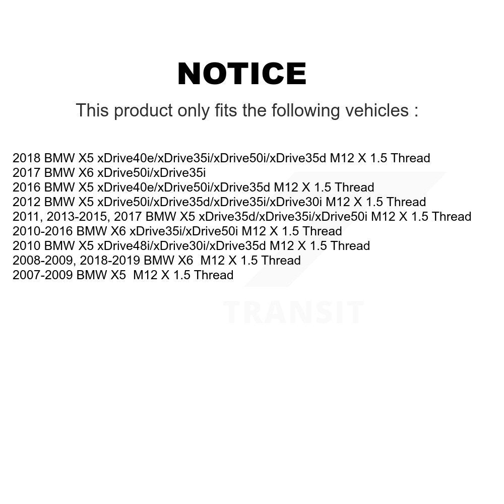 Ensemble de moyeu de roulement de roue avant pour BMW X5 X6 70-513305