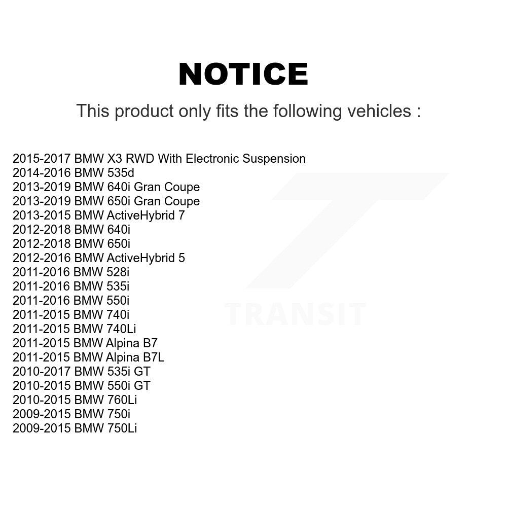 Ensemble de moyeu de roulement de roue avant, pour BMW X3 528i 650i 535i 750Li 750i 550i 640i