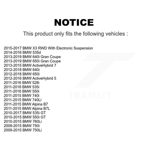 Ensemble de moyeu de roulement de roue avant, pour BMW X3 528i 650i 535i 750Li 750i 550i 640i