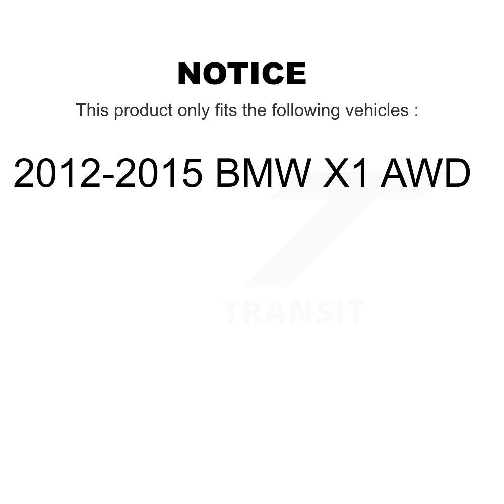 Ensemble de moyeu de roulement de roue avant pour BMW X1 AWD 2012-2015 70-513332