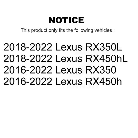 Ensemble de moyeu de roulement de roue avant, pour Lexus RX350 RX450h RX350L RX450hL 70-51339