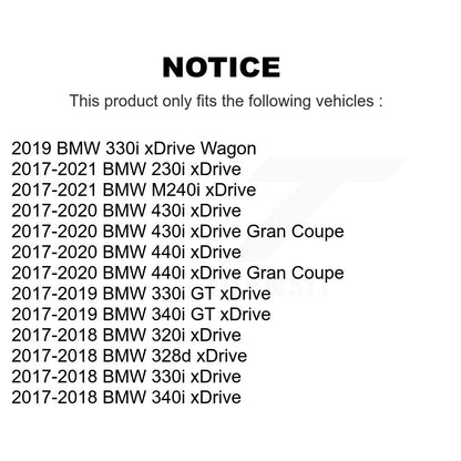 Ensemble de moyeu de roulement de roue avant, pour BMW 330i xDrive 230i 430i Gran Coupé 340i