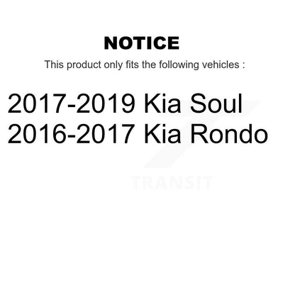 Ensemble de moyeu de roulement de roue avant pour Kia Soul Rondo 70-513426